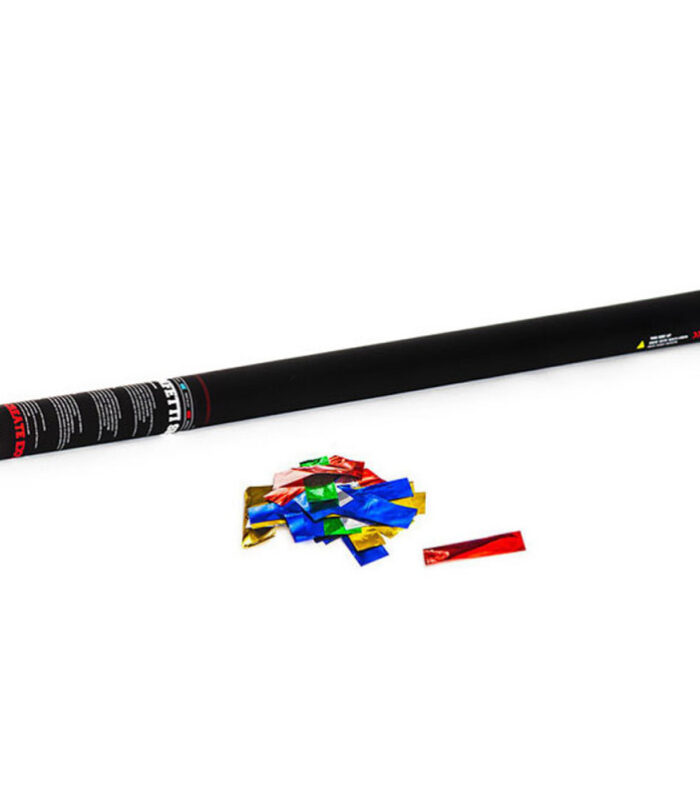 TCM FX - Kézi működtetésű Konfetti Ágyú 80cm - Többszínű Metallic